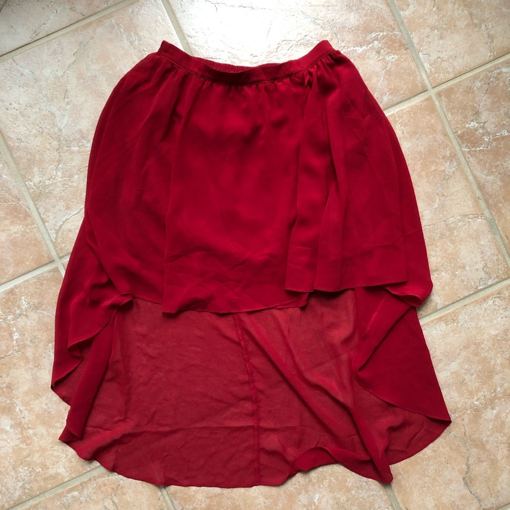High low skirt